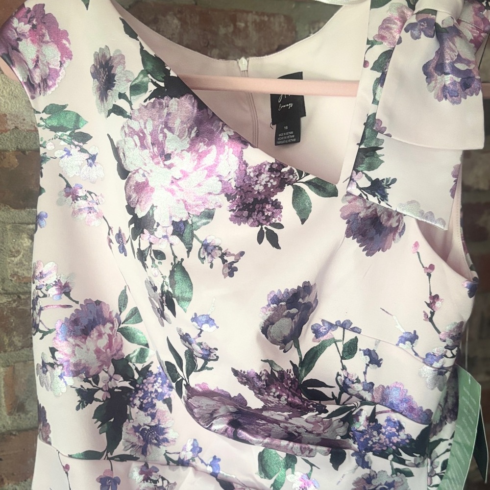 Floral Pink and Purple Women's Dress
